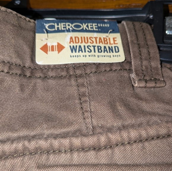 Cherokee Boys Adjustable Waist Straight Leg Jeans – Rum Cake Brown - Picture 5 of 7